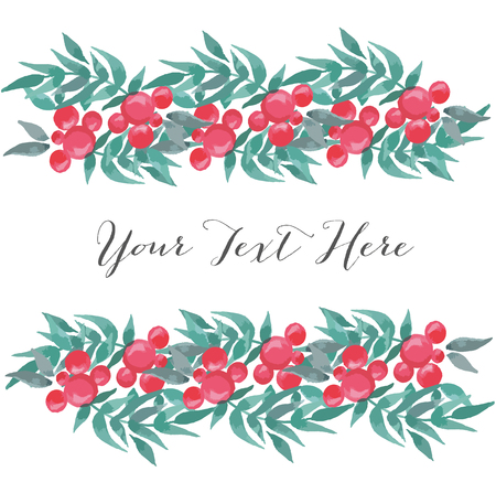 Hand Painted Watercolor Vector Flowersのイラスト素材