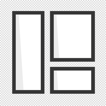 Frames collage. Vector Illustrationのイラスト素材