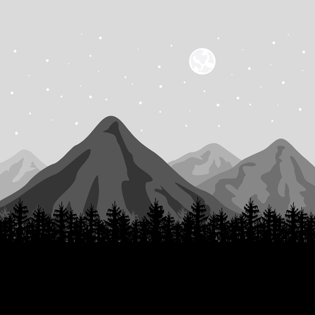 Mountains. Vector Illustrationのイラスト素材