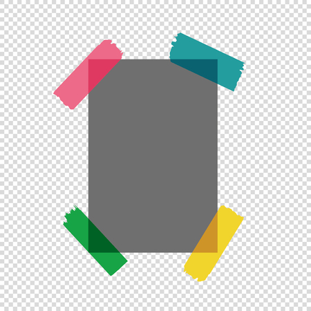 Paper note isolated. Vector.のイラスト素材