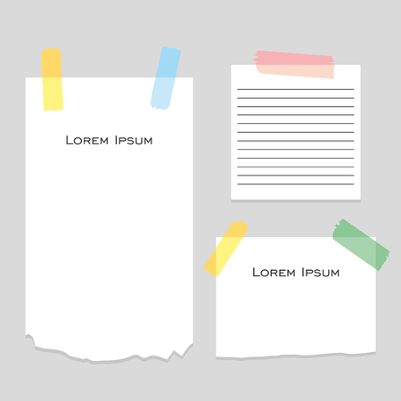 Paper note isolated.のイラスト素材