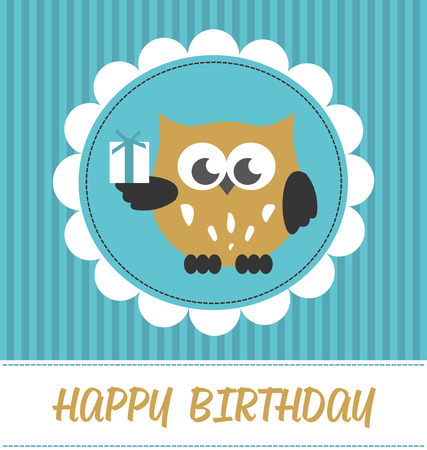 happy birthday card design. vector illustrationのイラスト素材