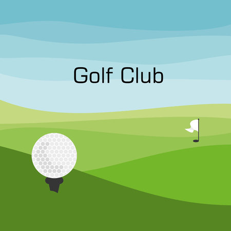 Golf club. Vector illustrationのイラスト素材