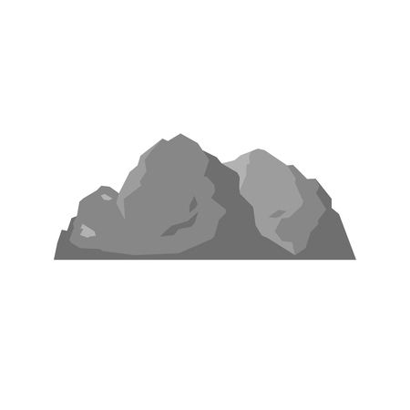 Nature mountain silhouette elements. Vector illustrationのイラスト素材