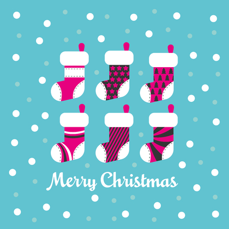 Merry Christmas card. Vector Illustrationのイラスト素材