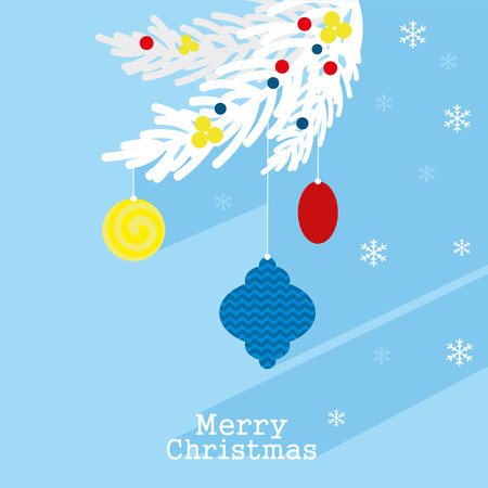 Merry Christmas card Vector Illustrationのイラスト素材