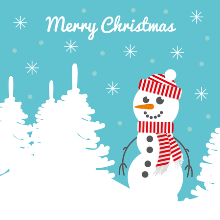 Merry Christmas card. Vector Illustrationのイラスト素材