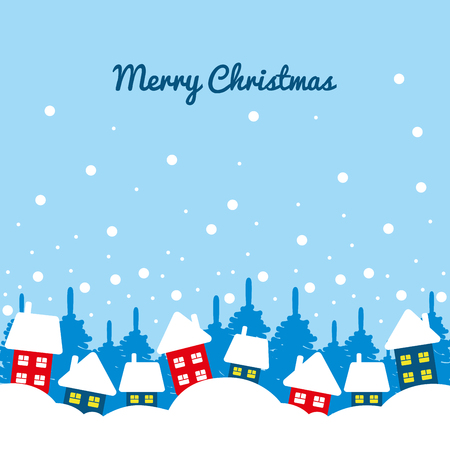 Cute christmas card design. Vector illustrationのイラスト素材