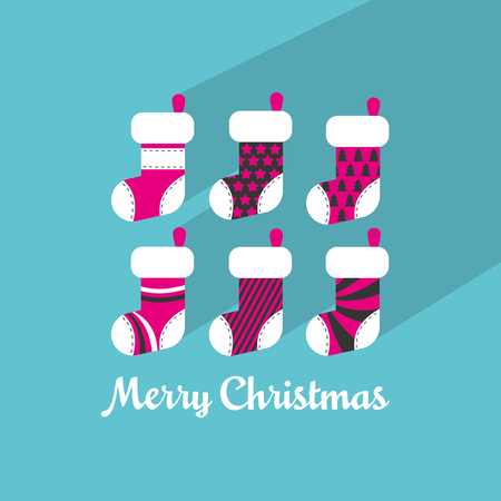 Cute christmas card design Vector illustrationのイラスト素材