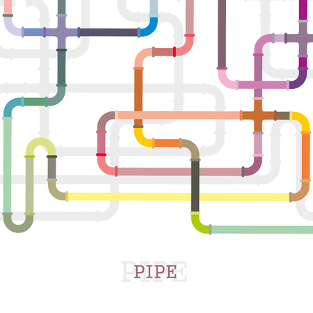 Colorful pipeline design.のイラスト素材