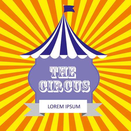 circus card design. vector illustrationのイラスト素材