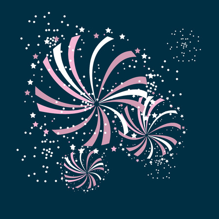 fireworks illustrationのイラスト素材