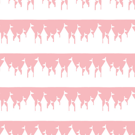 A Castle seamless.のイラスト素材