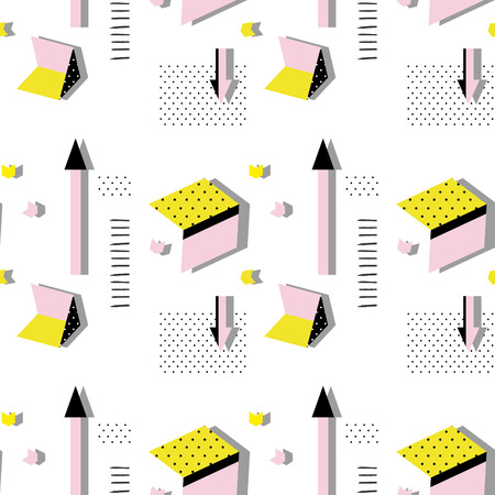 seamless texture with geometric shapes. Covers for books, postcards, flyer, notebooks, cover magazines. Vector Illustration. eps10のイラスト素材