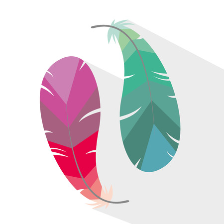 Feather. Vector Illustration. eps10のイラスト素材