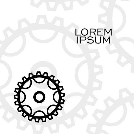 Gear and cogwheel icon. Vector illustrationのイラスト素材