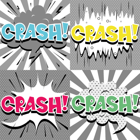 Pop art comic bubbles design. vector illustrationのイラスト素材