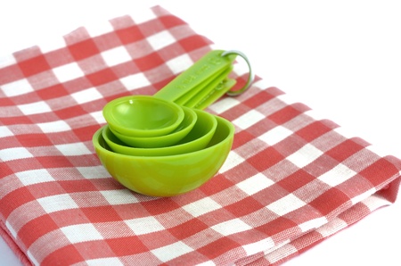 Measuring spoon set isolated white backgroundの写真素材