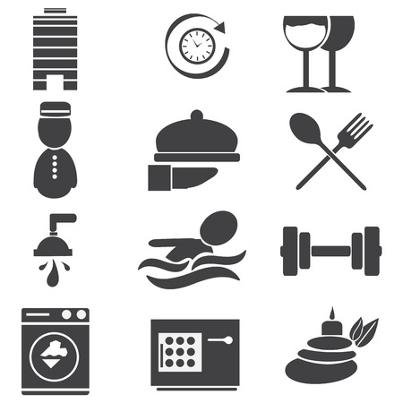 Hotel, miscellaneous icons, vector illustrationのイラスト素材