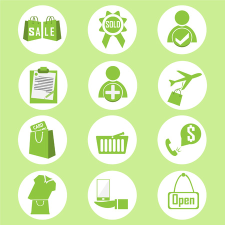 Shopping, business icon vector illustrationのイラスト素材