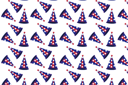 Vector seamless pattern party caps abstract backgroundのイラスト素材
