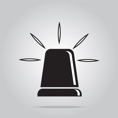 Siren icon, emergency sign illustrationのイラスト素材