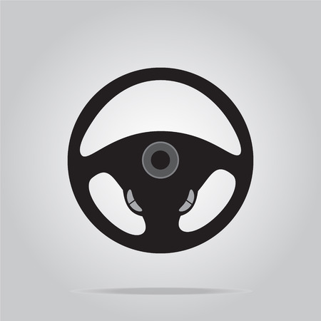 Car Steering Wheel icon illustrationのイラスト素材