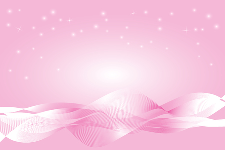 Pink abstract lines wave vector backgroundのイラスト素材