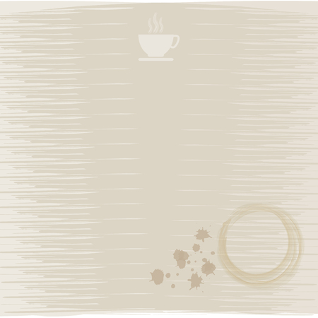 Cup of Coffee watercolor abstract backgroundのイラスト素材