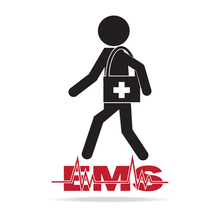 Emergency medical services concept, Rescue icon vector illustrationのイラスト素材