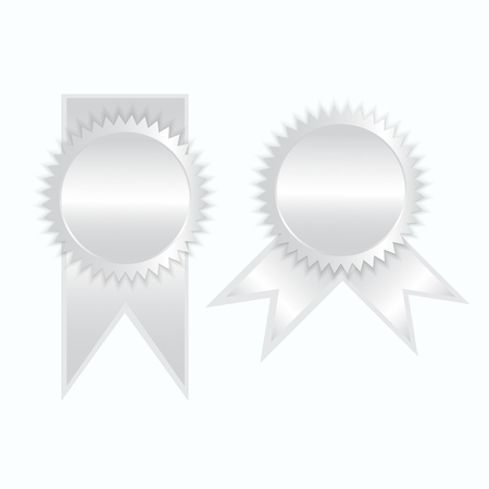Silver label icon sign elegance vector illustrationのイラスト素材