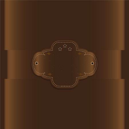 Chocolate color and label background vintage style, Greeting card, template or backgroundのイラスト素材