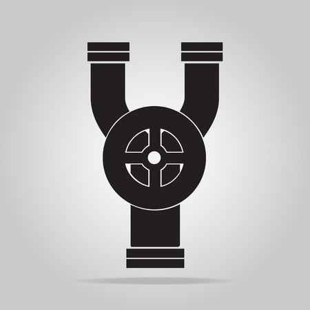 Pipe and valve icon sign vector illustrationのイラスト素材