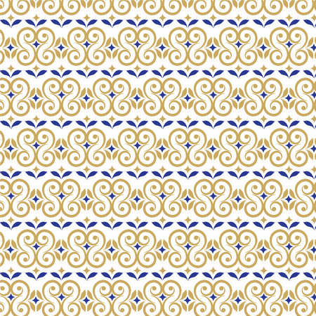 abstract seamless pattern lines curve vector backgroundのイラスト素材