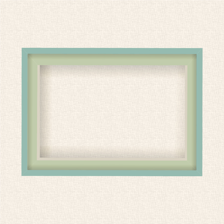 Blank picture frame on burlap texture backgroundのイラスト素材