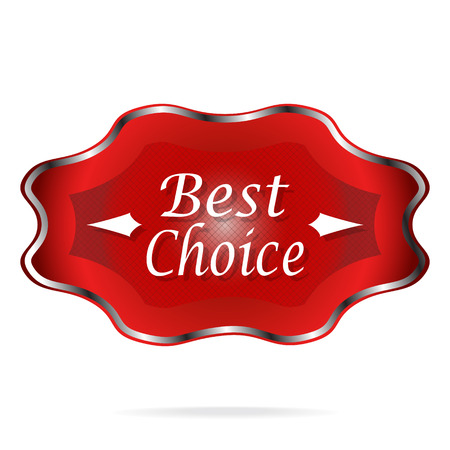 Badges, Best choice label, vector sale tag illustrationのイラスト素材