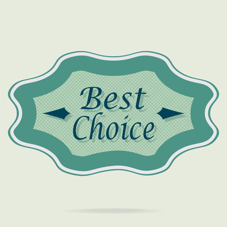 Badges, Best choice label, vector sale tag illustrationのイラスト素材