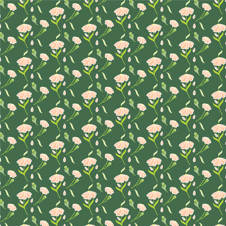 Seamless pattern flower background abstract vector illustrationのイラスト素材