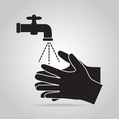 Washing hand icon, cleaning iconのイラスト素材