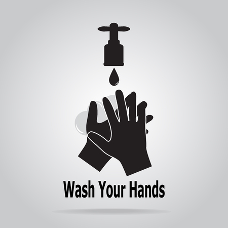 Washing hand with soap icon, cleaning iconのイラスト素材