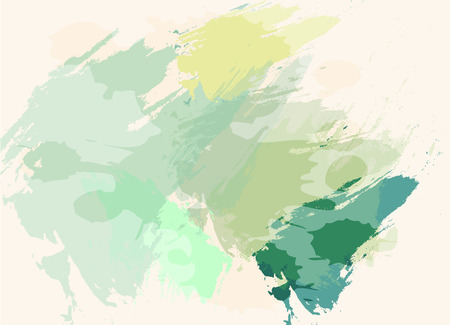 Green gradient abstract watercolor style for backgroundのイラスト素材