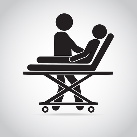 Emergency medical services concept, Rescue icon, medical concept illustrationのイラスト素材
