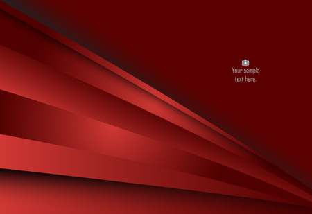 Red abstract line curve and wave material design for background, card, annual business report, brochure, poster templateのイラスト素材