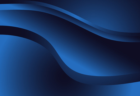 Blue gradient curve background material design overlap layer  illustrationのイラスト素材