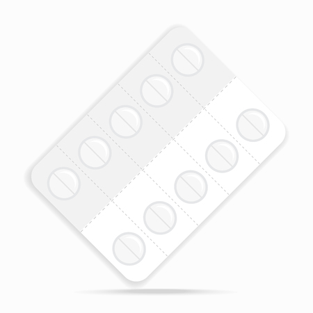 Pills icon, analgesic for pain. Medicine  illustrationのイラスト素材