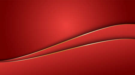 Red gradient abstract and gold curve backgroundのイラスト素材