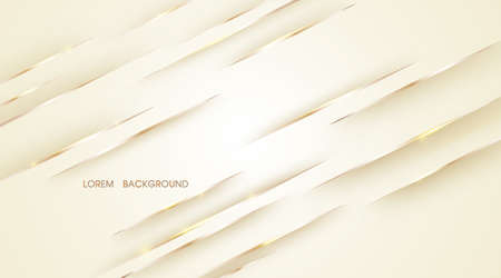 Beige abstract illustration with shiny golden lines for backgroundのイラスト素材