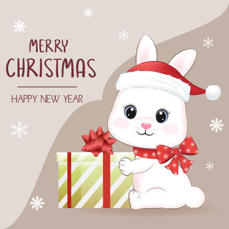 Christmas Number 1-0 illustration designedのイラスト素材