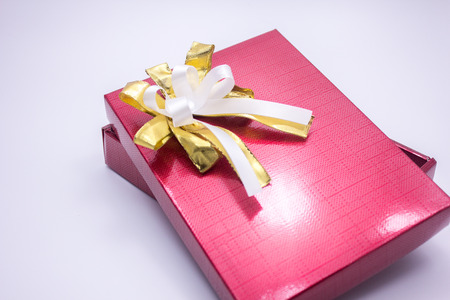 gift, box, red