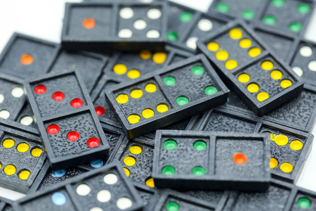 Game in the domino using for background.